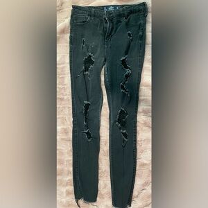 9R W29 L30 black faded jeans